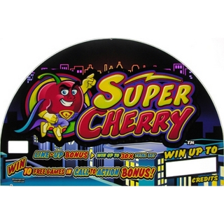 Picture of Top Glass, Super Cherry (Round Top) - IGT, I Game Plus. 834-040-00