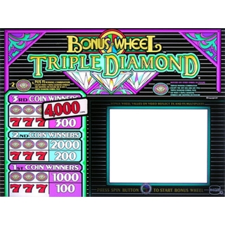 Picture of Top Glass, Triple Diamond Bonus Wheel (16" Top) - IGT, Vision.