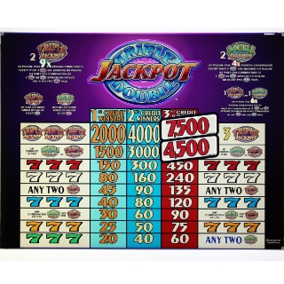 Picture of IGT S2000 Top Glass, 3CM, Triple Double Jackpot