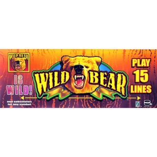 Picture of Top Glass, GK-17, 9" Top, Wild Bear, (17.5" W 445mm x 6.50" H 171mm)