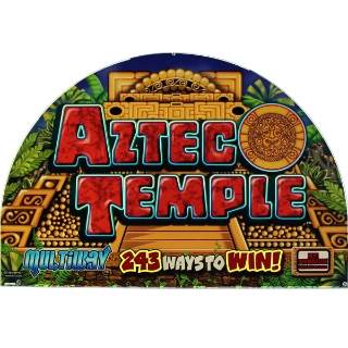 Picture of Top Glass, GK-17, RT, Aztec Temple (multi Denom), Size (17.50" W 445mm x 11.75" H 298mm)